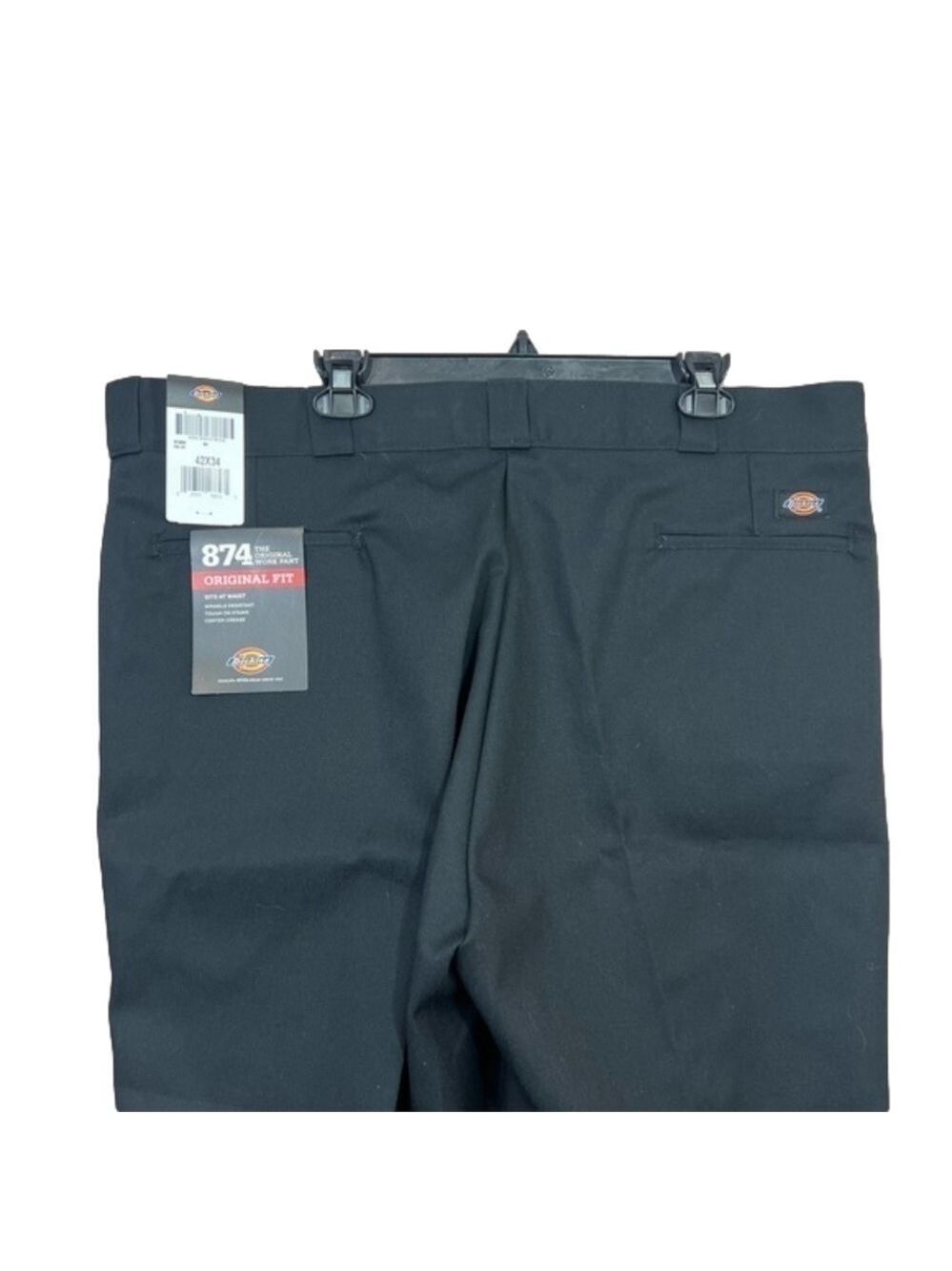 Dickies Mens Original Fit 874 Work Pants Size 42x34 Black NWT - Picture 6 of 9